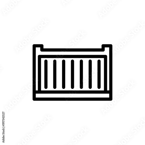 Modern Baby Safety Gate in Black for Childproofing and Home Security