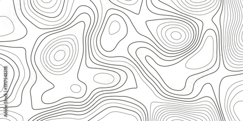 Topographic map background with geographic grid for hiking and mountain sport. luxury topographic wavy pattern and geographic grid map design. paper texture Imitation of a geographical map shades.