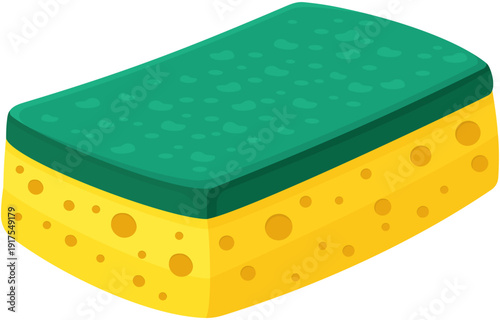 Illustration Of A Yellow Sponge