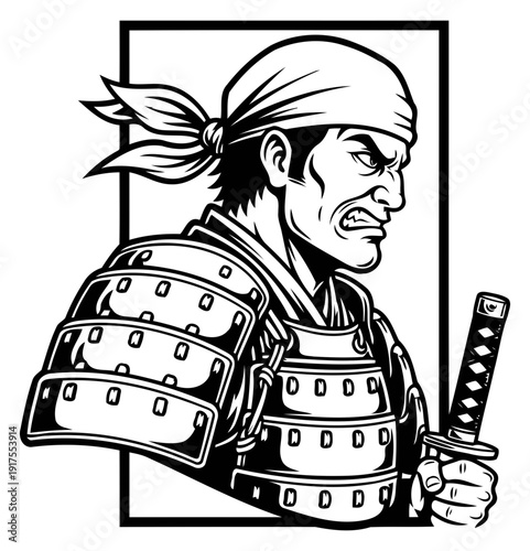 samurai warrior vector