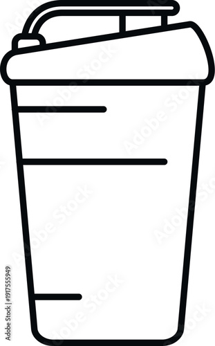 Protein shaker bottle illustrating fitness, gym, and nutrition concepts