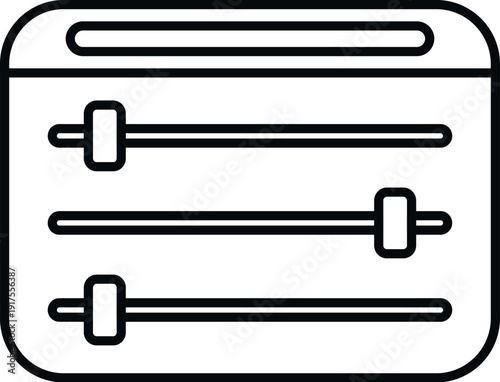 Application settings control panel displaying multiple horizontal adjustment sliders for configuration