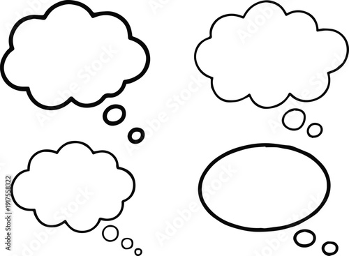 thought bubble comic panel speech mark caption frame vector set