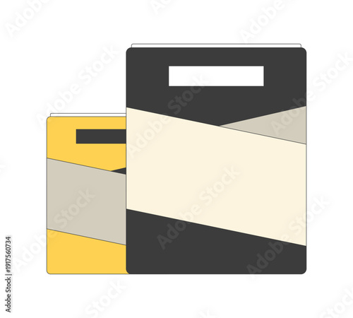 Paint cans containers 2D cartoon object. Home renovation. Painting supplies. Construction material. DIY tin buckets. Coating product isolated element flat vector clip art on white. Spot illustration