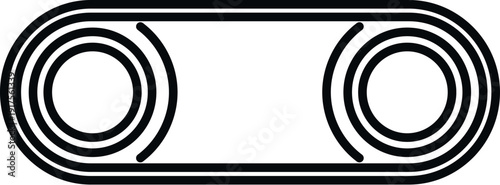 Conveyor belt mechanism representing industrial production line process