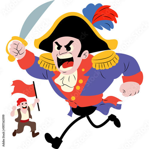 Toussaint Louverture leading a revolutionary charge