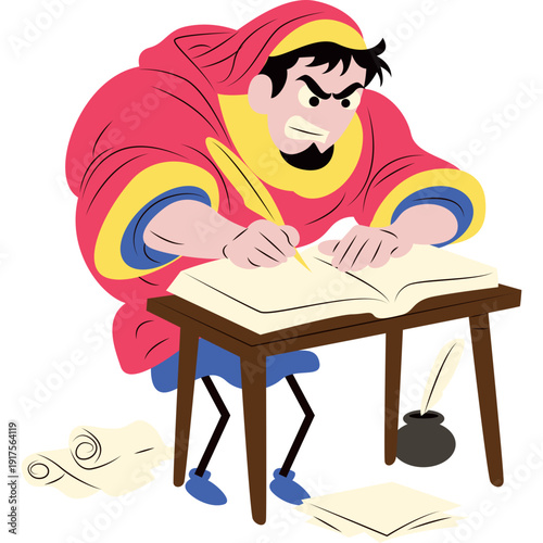 Marsilius of Padua writing about political authority