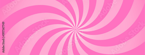 Swirl candy spiral backdrop with cream and strawberry whirlpool creates a retro Y2K vortex. Pink whirlpool bg. Psychedelic radial pattern with pastel pink twirls and vintage circus vibes.