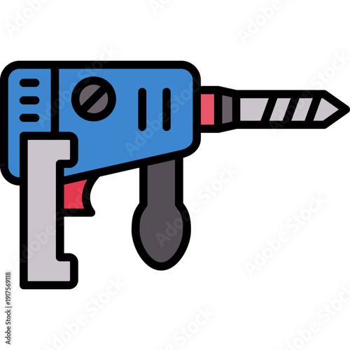 Rotary Hammer Icon