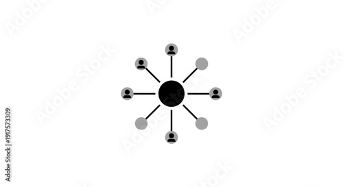 Atomic Structure Model with Electrons Orbiting.