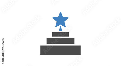 Award Trophy Star Symbol Graphic.