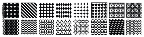 collection of black and white abstract geometric aesthetic