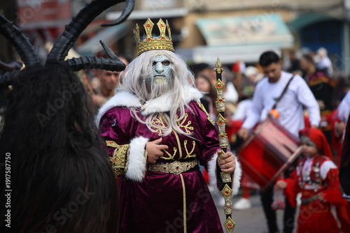 Kyustendil, Bulgaria - February 7, 2026: Third Masquerade Festival 