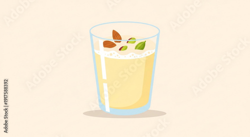 Refreshing glass of lemonade with mint leaves and ice cubes on a light background perfect for summer drinks and beverages