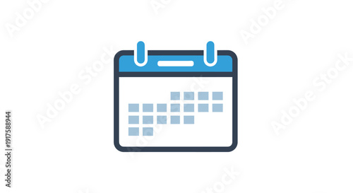 Calendar icon digital representation of schedule time and planning