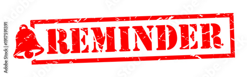 Reminder on red stamp