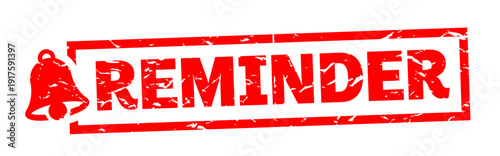 Reminder on red stamp