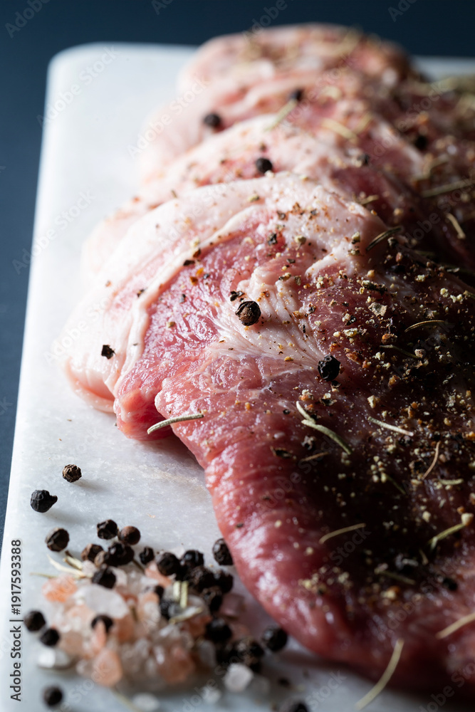 custom made wallpaper toronto digitalFresh pork neck with spices