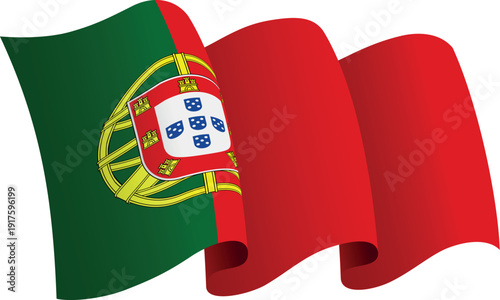 Schilderij op canvas Flag of Portugal