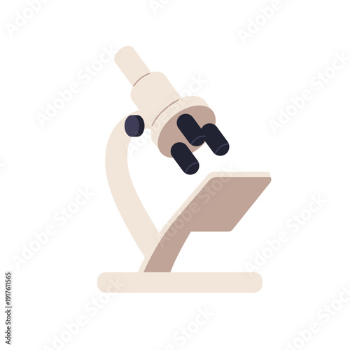 Wallpaper Mural Microscope, laboratory equipment for scientific research. Optics, science instrument for analysis, medical and chemical examination, lab test. Flat vector illustration isolated on white background Torontodigital.ca