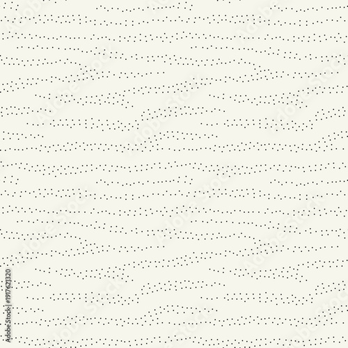 Vector seamless pattern. Modern spotted texture. Repeating abstract dotted background. Graphic diagonal wavy stripes. Can be used as a swatch in Illustrator.