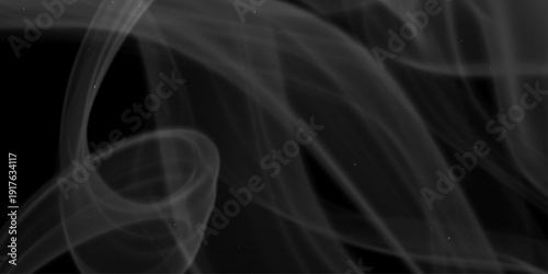 Gray smoke on black color abstract watercolor background. Abstract Smoke on black Background. Abstract dark gray crumpled paper texture background.  Misty fog effect texture overlays for text .


