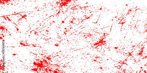 A grungy red paint background featuring artistic splashes, blood-like splatters, and ink drips with a textured vector design perfect for a bold wallpaper or edgy pattern