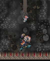 Digial 3piece design for female 