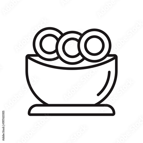 miso soup icons minimalist flat style design, miso soup Vector illustration on white background