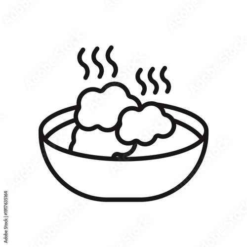 porridge icons minimalist flat style design, porridge Vector illustration on white background