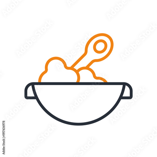 cereals icons minimalist flat style design, cereals Vector illustration on white background