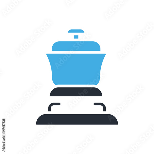 cooking pot icons minimalist flat style design, cooking pot Vector illustration on white background