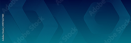 Modern digital technology background design with hexagons. Futuristic technology hexagonal abstract mesh concept. Geometric stripe line art design for poster, brochure, cover, banner, website, header.