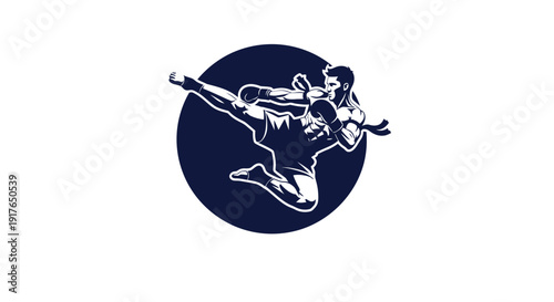 Athlete runs fast with hurdle on track field in stadium