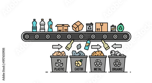 Recycling Conveyor Belt.