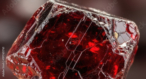 Garnet Gemstone - A Deep Red Crystal.