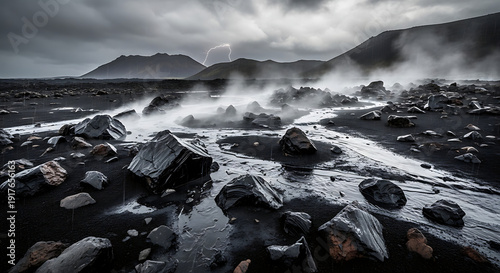 snow covered mountains