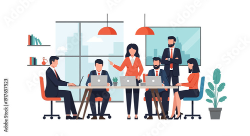 Business People Office Meeting.