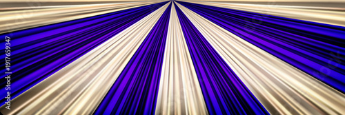 Circuscore tent wall décor in blue and white colors. Silk decoration of room in circus style. Vector illustration with gradient mesh. Abstract bg