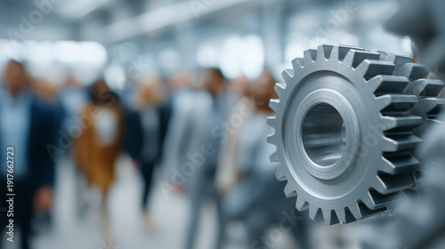 Industrial Gear in Motion: ...