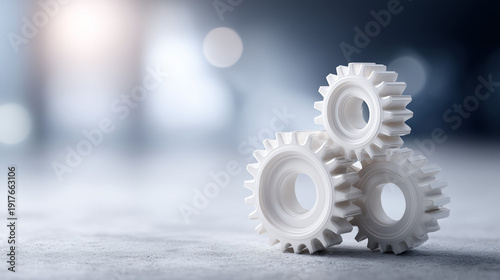 Interlocking Gears: A close...