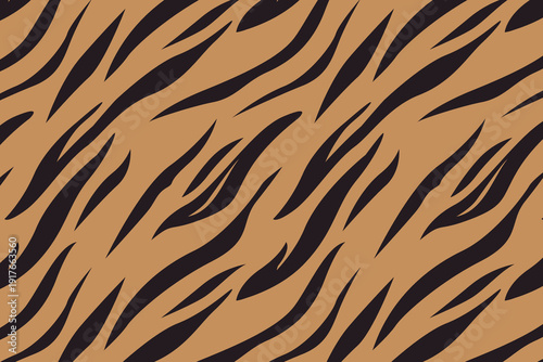 Brown and Black Tiger Stripe Pattern animal print texture