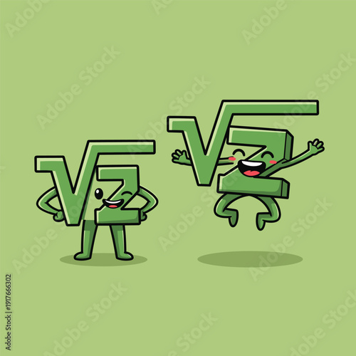 Cartoon Characters Representing Versus Concept.