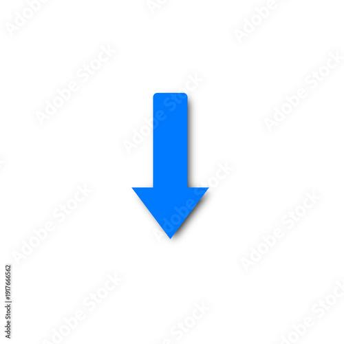 Blue Arrow Down Icon