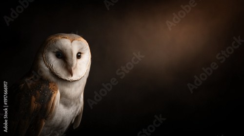 Mysterious Gaze of Barn Owl...