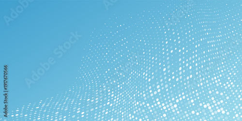 Modern halftone gradient texture. Vanishing polka dot background. Repeating dots gradation pattern abstract. Eps10 vector