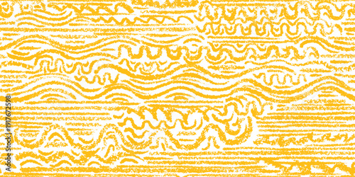 Wavy pasta seamless pattern Crayon art background
