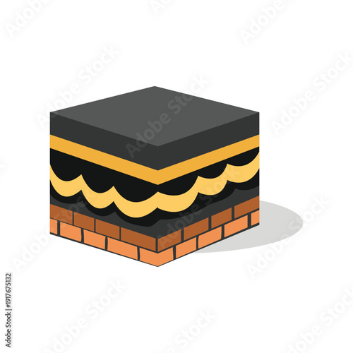 Kaaba Mecca Flat Illustration