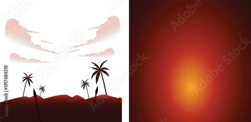 Glowing Red and Orange Gradient Background with Bright Center
