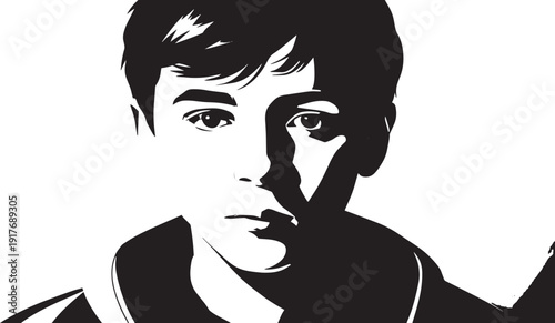 World Autism Awareness Day 2026 Empowering Youth Through Awareness & Understanding black and white.eps